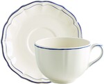 Tasse & soucoupe jumbo FILET CORAIL